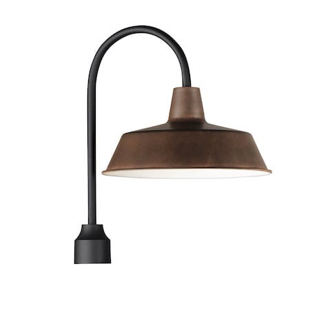Maxim Lighting Pier M 1-Light Post Lantern, Empire Bronze/Black 35010EBBK